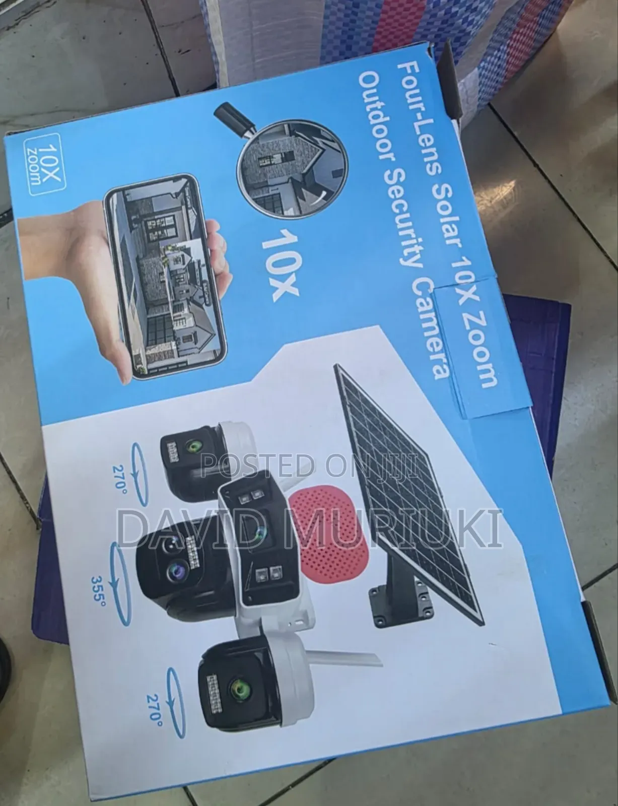 Ultra Hd Solar Security Camera – Quad Lens + 10x Zoom