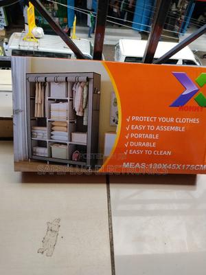 Metallic Wardrobe *Steel 3-Column Wardrobe - main view