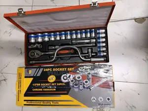 24-Piece Chrome Vanadium 1/2" Drive Socket Set