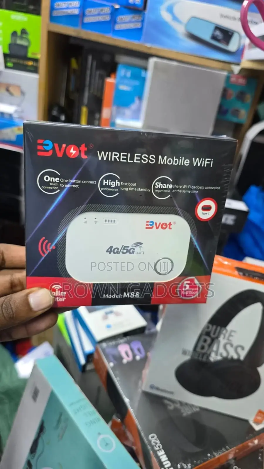 Portable Bvot M88 Mifi 4g/5g High-speed Wifi Pocket Router