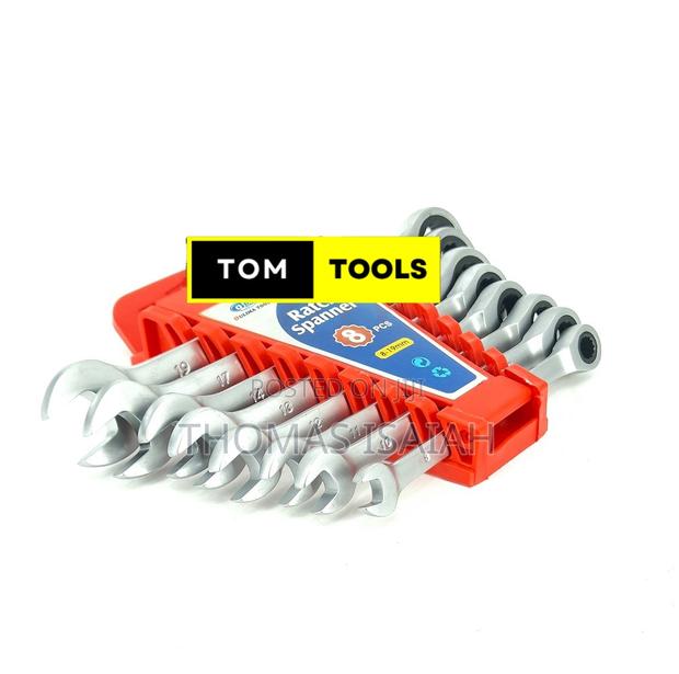 8pcs Ratchet Combination Spanner Set - thumbnail 3