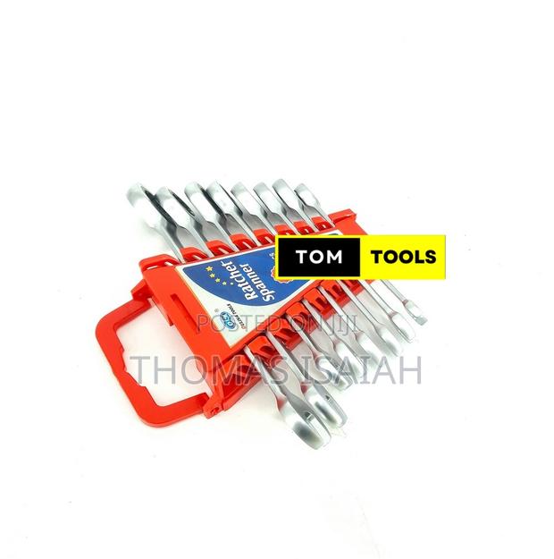 8pcs Ratchet Combination Spanner Set - thumbnail 5