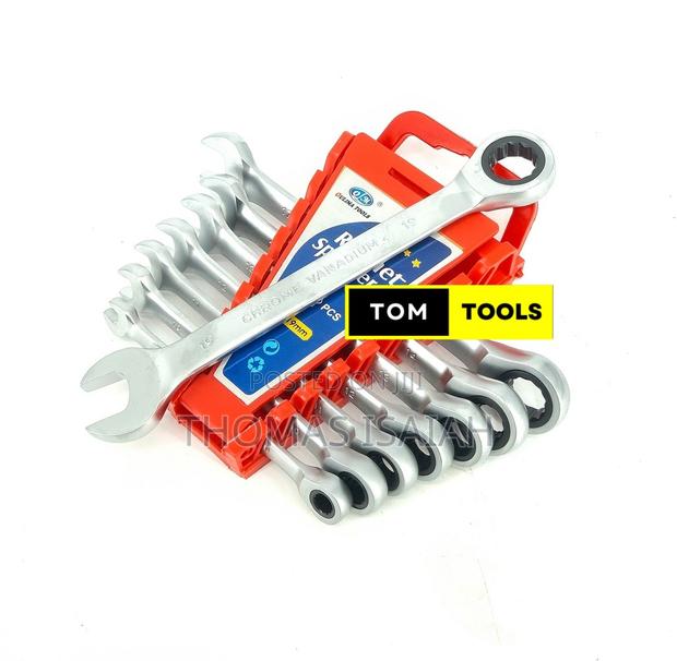 8pcs Ratchet Combination Spanner Set - thumbnail 6