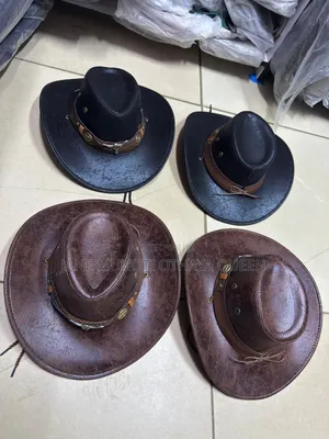 Leather-Look Stylish Cowboy /Cowgirl Hats