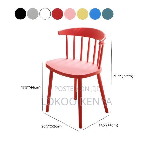 Dining Chair; Supper Strong Durable Plastic Armless Dining Chair - thumbnail 2
