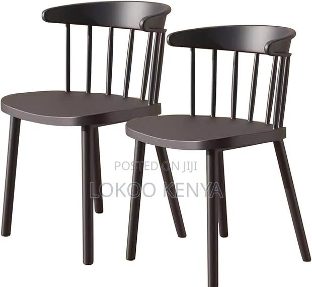 Dining Chair; Supper Strong Durable Plastic Armless Dining Chair - thumbnail 3