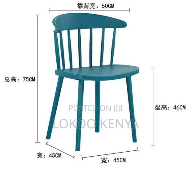 Dining Chair; Supper Strong Durable Plastic Armless Dining Chair - thumbnail 4