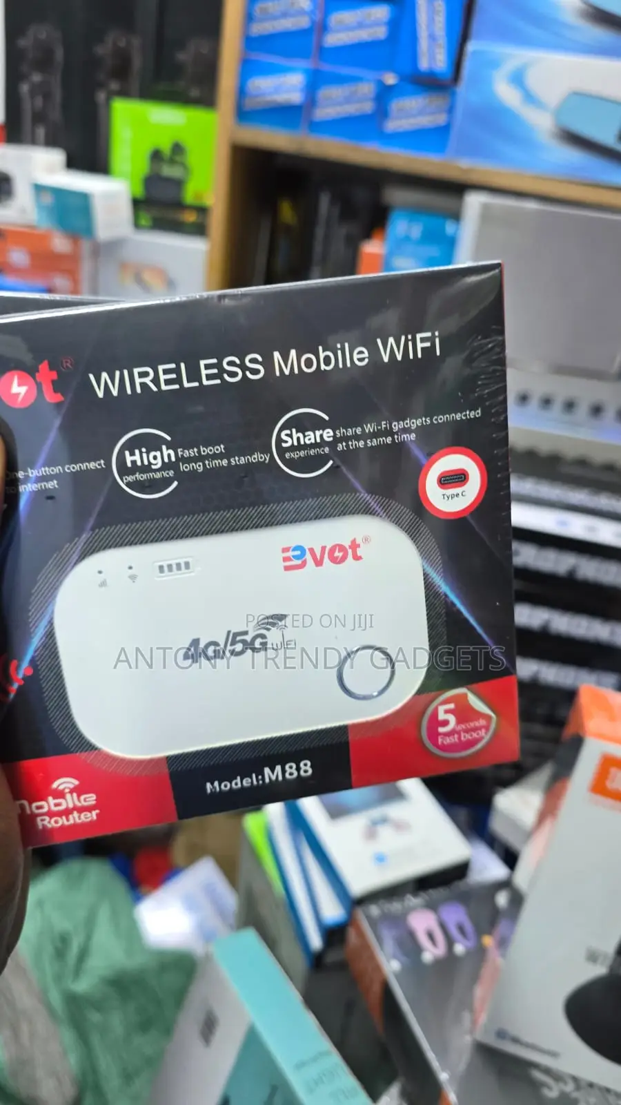 Bvot M88 Portable Mifi Hotspot Fast 4g/5g Internet Router