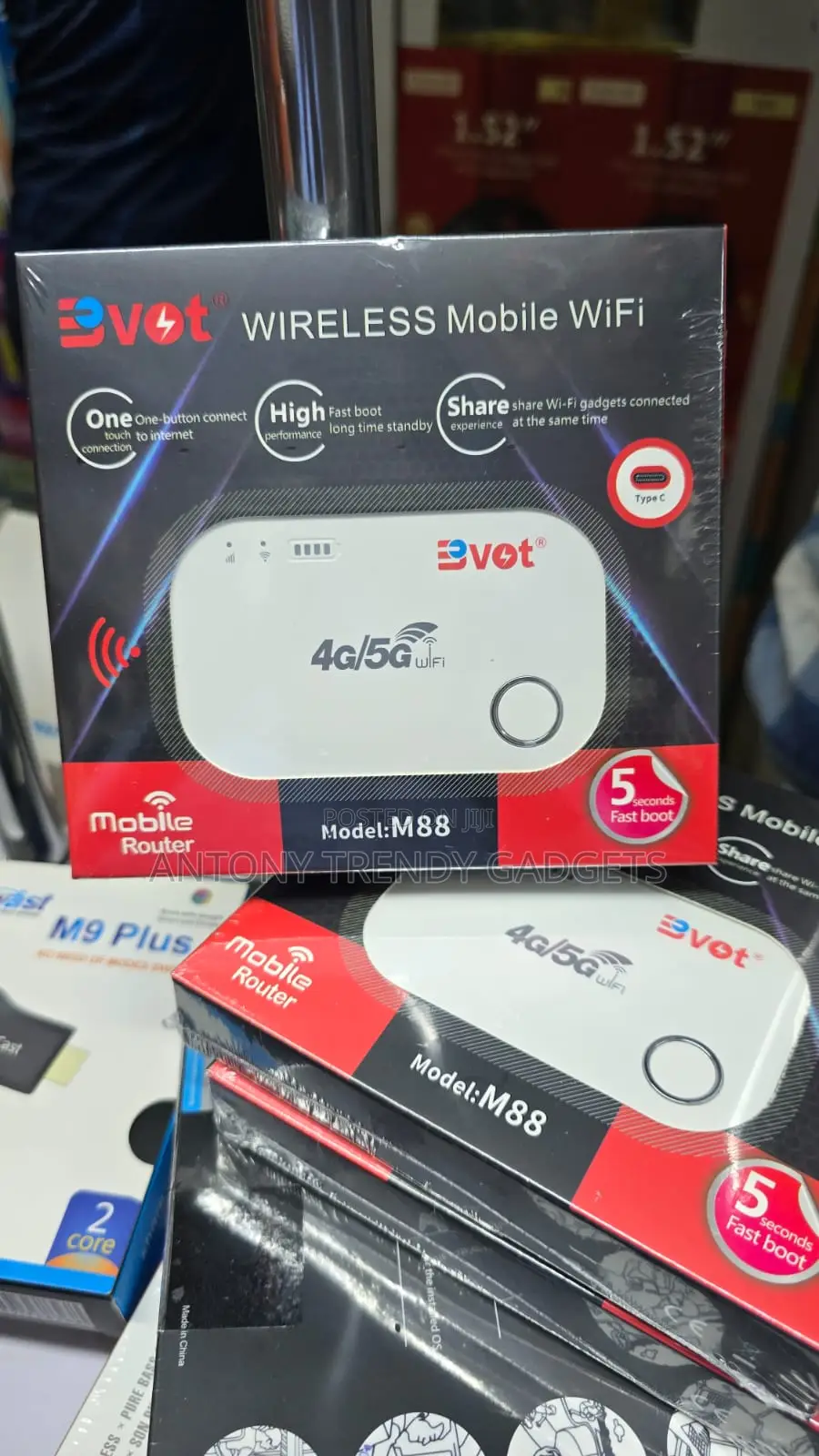 Bvot M88 4g/5g Pocket Wifi Router For Travel & Home Use