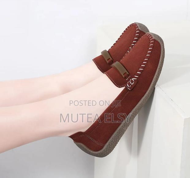 Black,Beige Maroon Ladies Suede Loafers