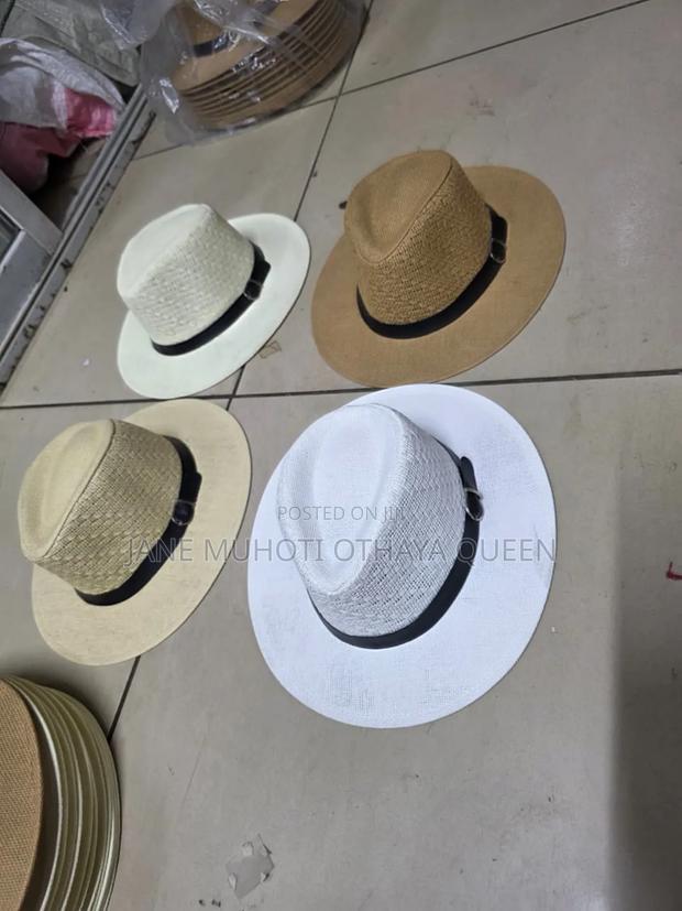 Stylish Straw Panama Hats - main view