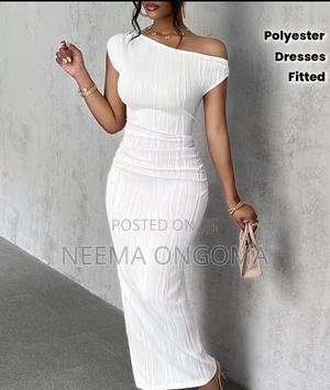 White Maxi Dress-Off Shouder - thumbnail 2