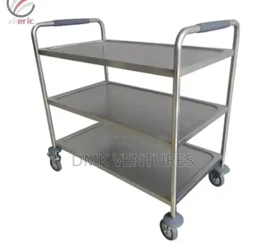 Stainless Steel Fabricated Hospital Multipurpose Trolley
