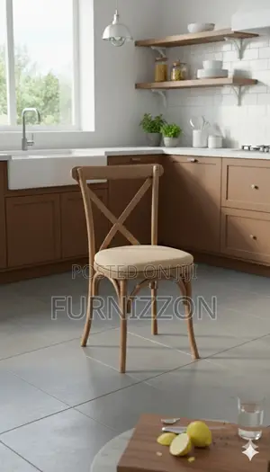 Rustic Woodgrain Crossback Chair for Weddings