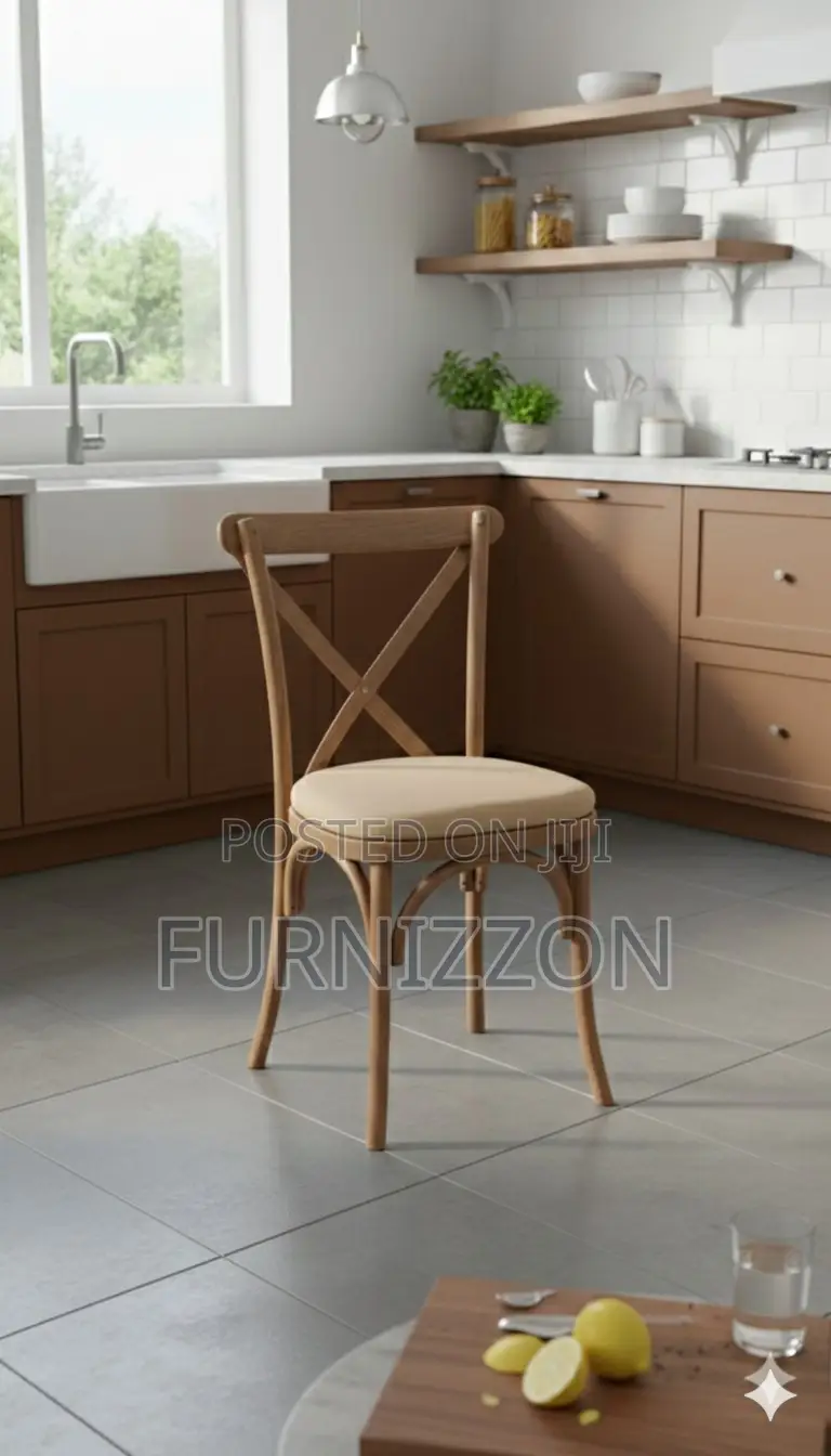 Rustic Woodgrain Crossback Chair for Weddings