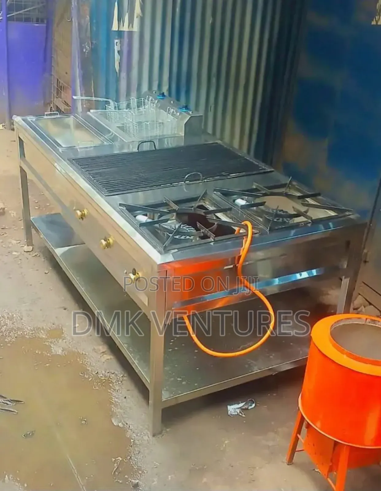 First Class Kitchen Combined Unit With Grill, Burner, Double Fryer 