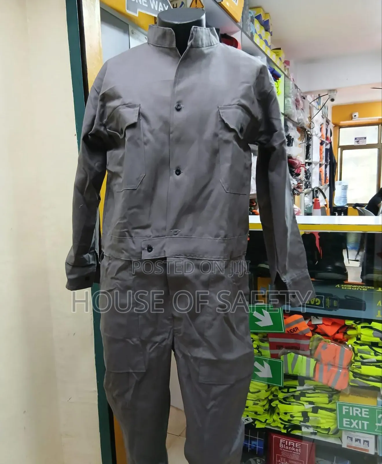Grey Tetrex Fit Size Overall Stich