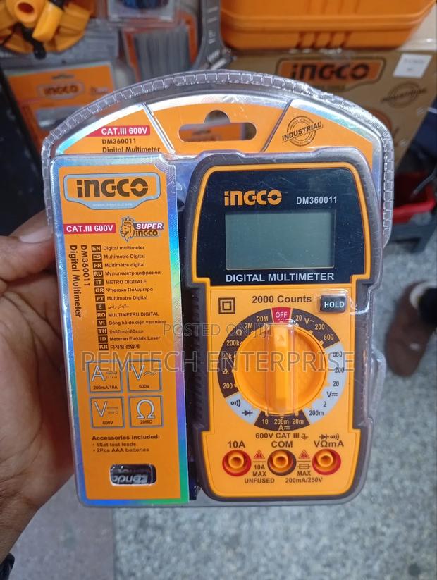 Ingco Digital Multimeter, Specifically Model Dm360011. - main view