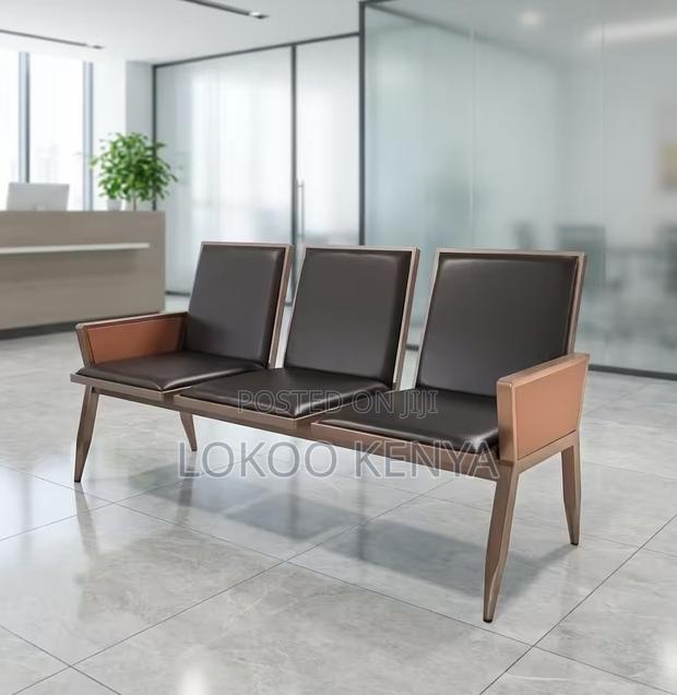 Waiting Bench; 3 Seater Executive Padded Reception Waiting Bench