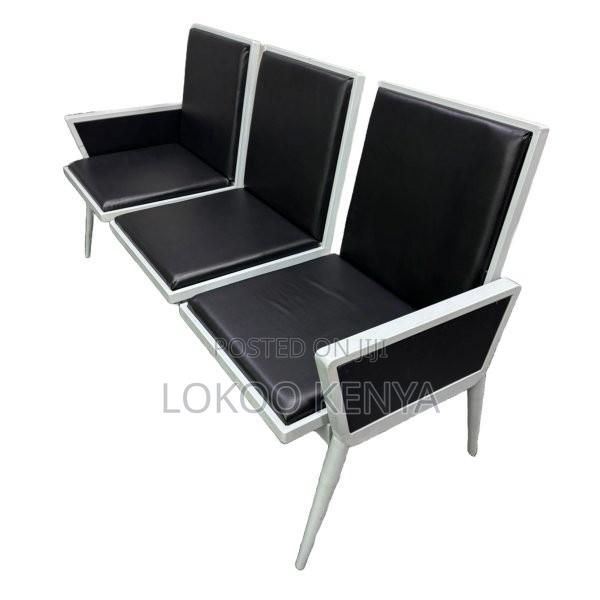 Waiting Bench; 3 Seater Executive Padded Reception Waiting Bench - thumbnail 2