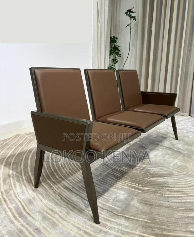 Waiting Bench; 3 Seater Executive Padded Reception Waiting Bench - thumbnail 7