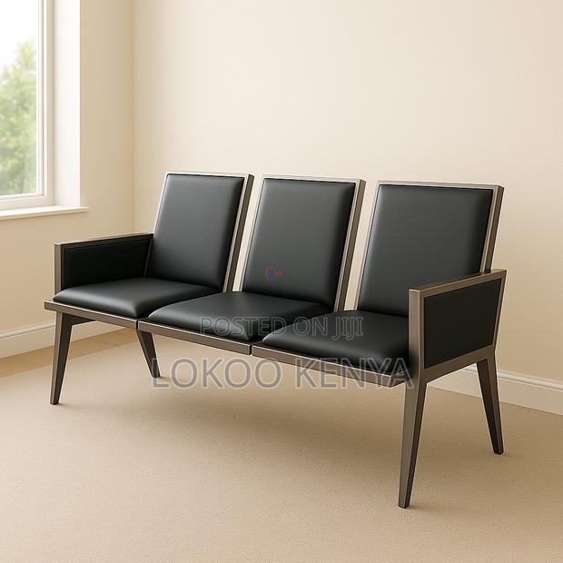 Waiting Bench; 3 Seater Executive Padded Reception Waiting Bench - thumbnail 8