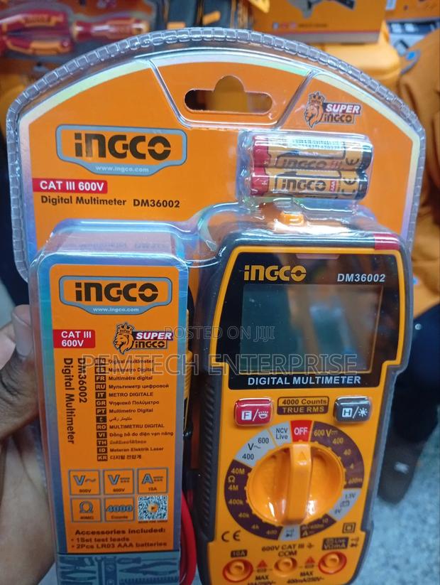 Ingco Digital Multimeter (Model Dm36002). - thumbnail 3