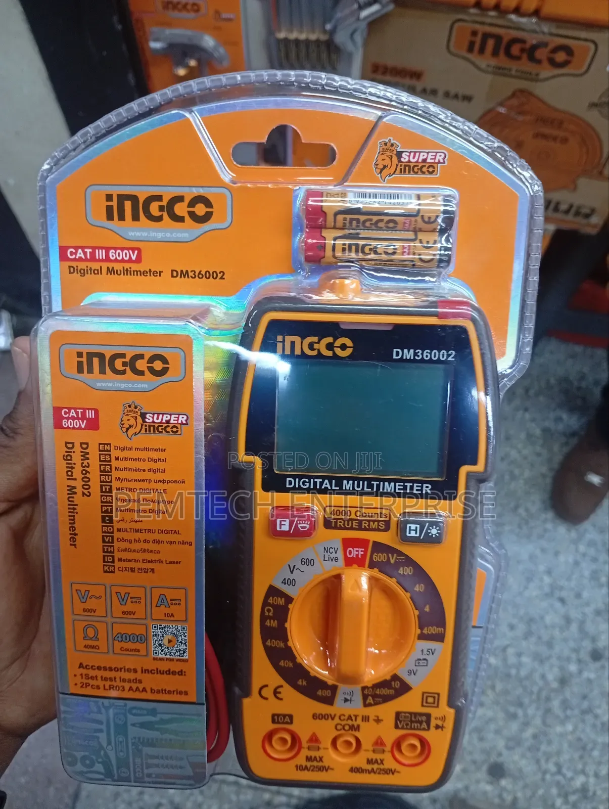 Ingco Digital Multimeter (Model Dm36002).