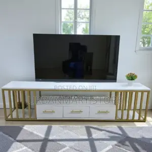 Polly 6ft Modern Tv Stand – Fits Up to 75" Tvs, White