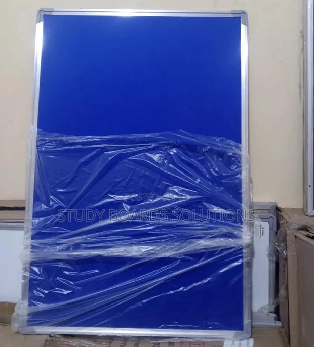 4ftx3ft Double Sided Notice Boards Blue and Green - main view