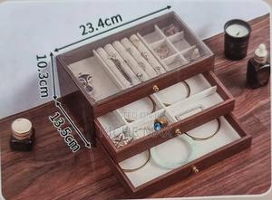 Ld-1032 Multifunctional Wood Grain 3 Layer Jewelry Box - main view