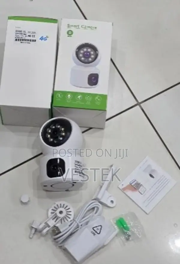 4mp Indoor Security Camera Dual Lens CCTV Camera V380 Pro Baby Monitor