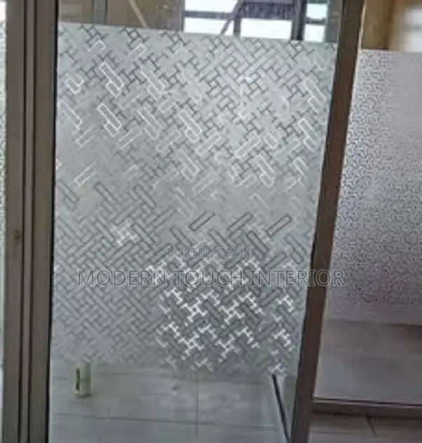 Decorative Privacy Frosted Film- Easy Installation Peel Stick