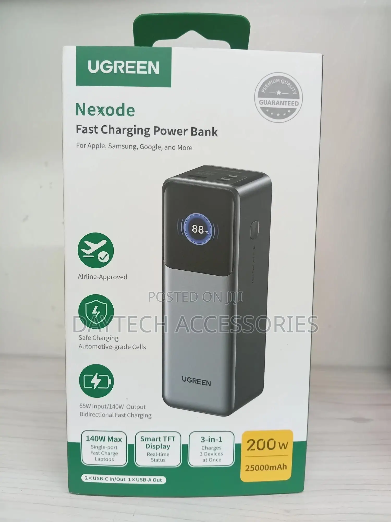 Ugreen 25000mah 200w Nexode Smart Display Power Bank