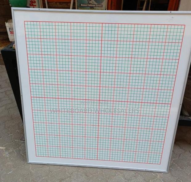 Heavy Duty Graphboard 4 Ft × 4 Ft Tailored for Office Planning - main view