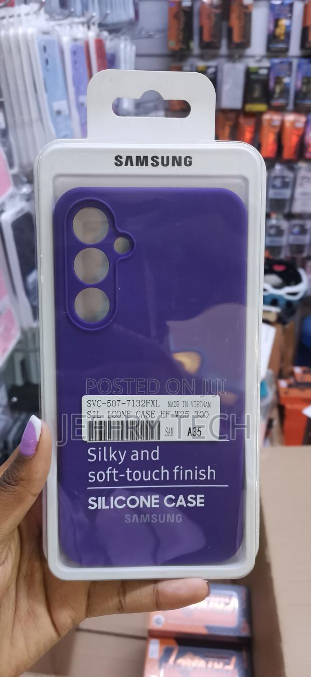 Slicsx Samsung Galaxy A35 5g Silicone Case With Microfiber Lining - main view