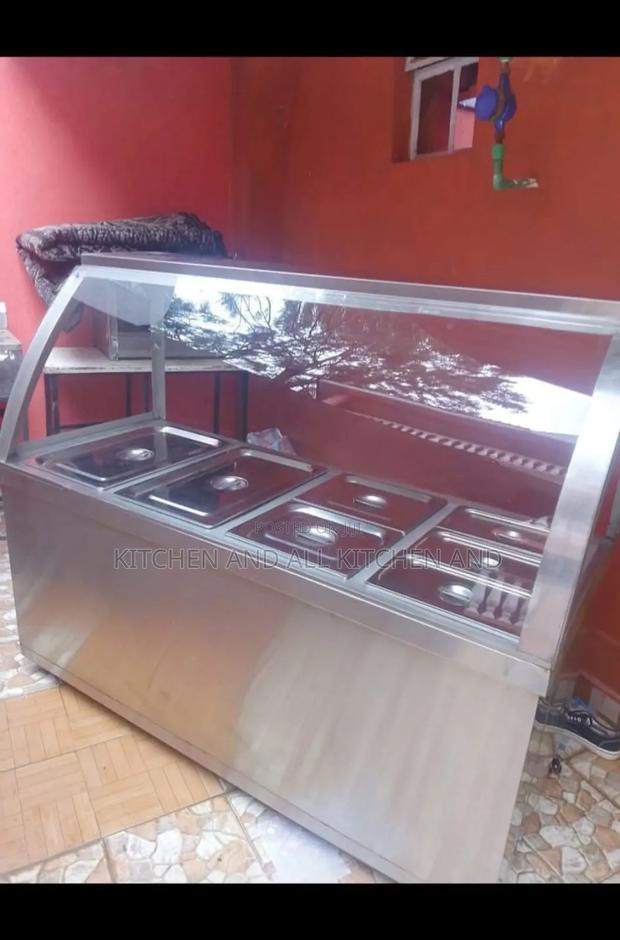 Stainless Steel Food Warmer Display