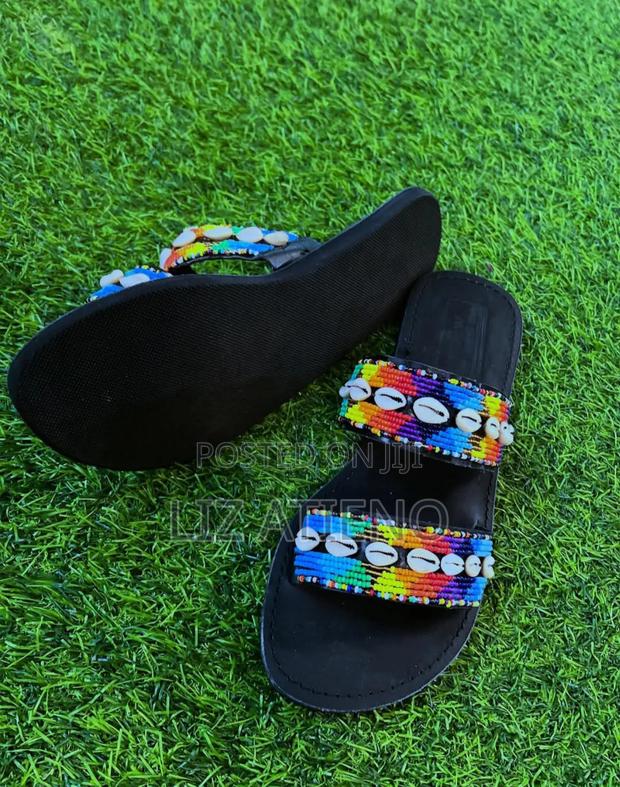 Ladies Genuine Leather Maasai Sandal - main view