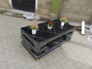 Table Gray With Black Marble Top 2 by 4 Feet