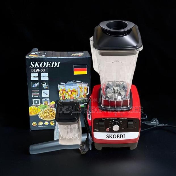 4500 Watts 2 in 1 2.5l Large Capacity Double Cup Blender and Grinder