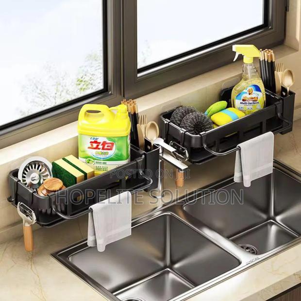 Metal Sink Caddy/Kitchen Storage Rack Organizer /Sink Organizer - thumbnail 2