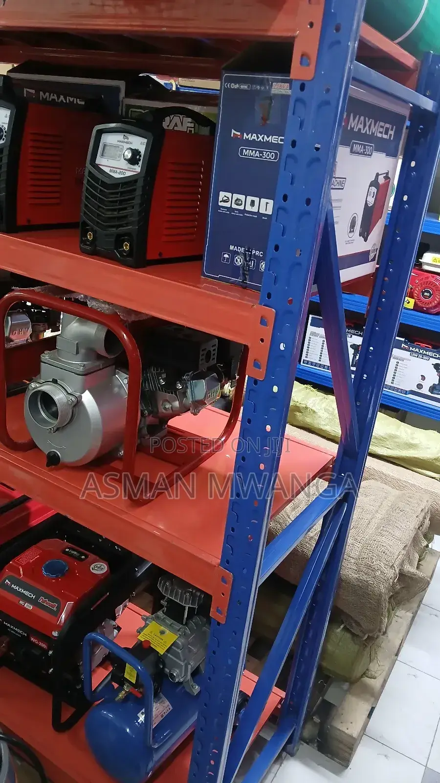4 Shelves Metal Ruck 500kg/Row