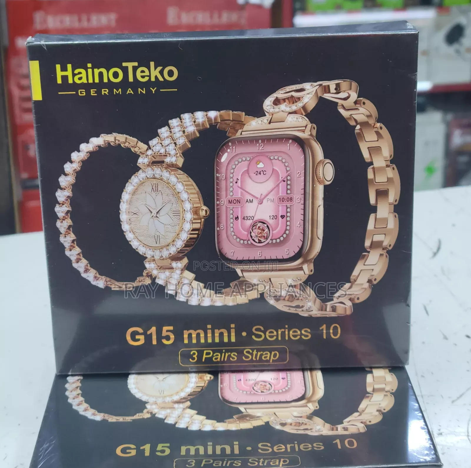 Unisex Smart Watches With 3 Straps