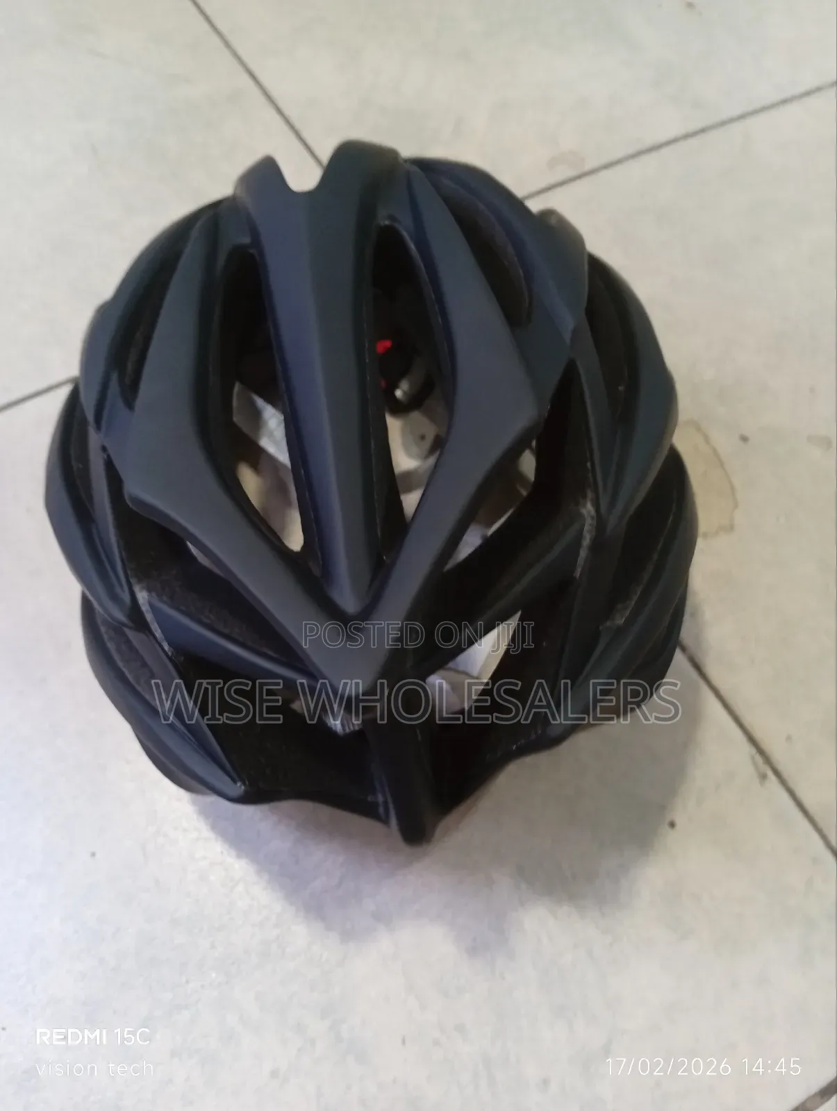Black Cycling Helmet