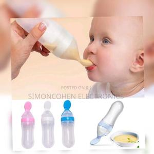 Soft Silicone Baby Feeding Bottle With Spoon Tip - thumbnail 2