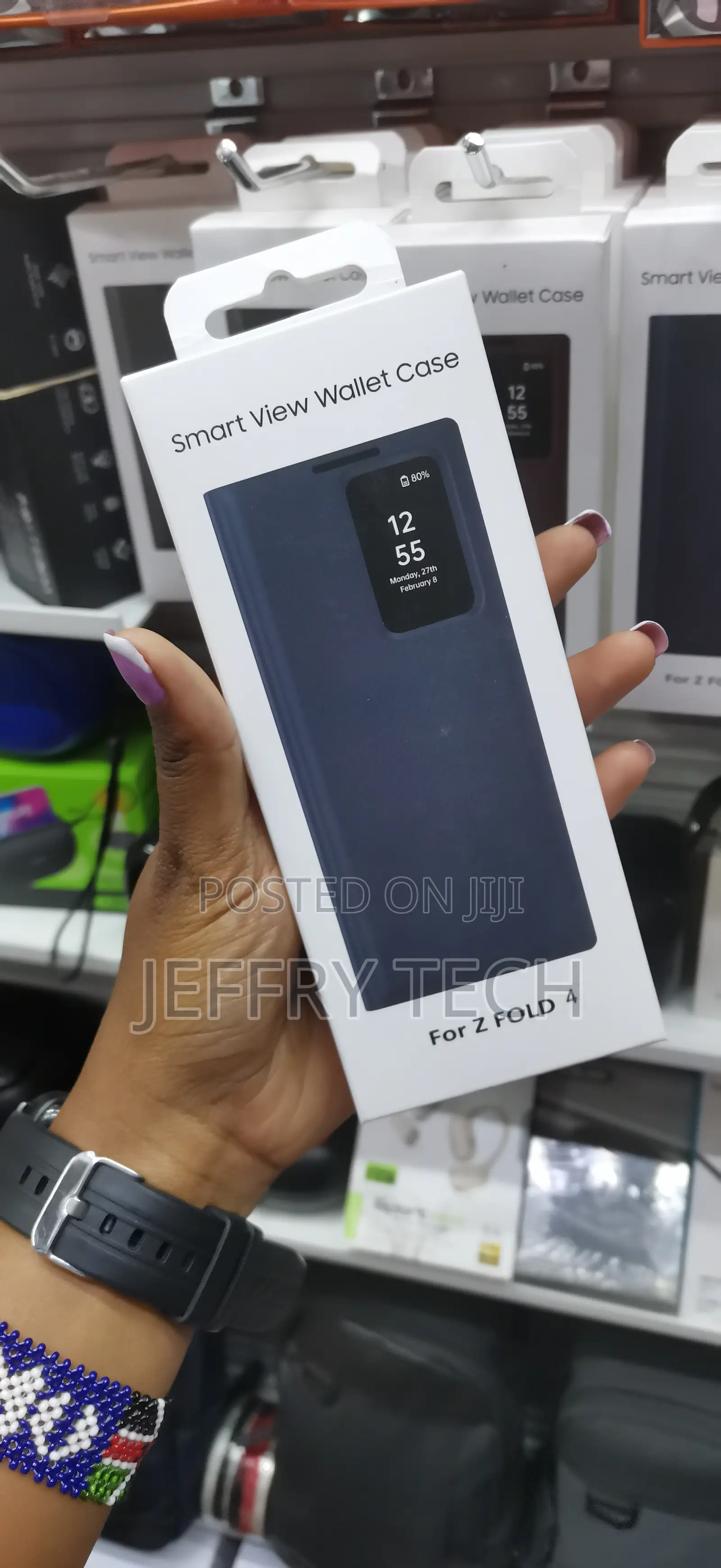 Boeras Samsung Galaxy Z Fold 4 5g, Smart Clear View Cover 360°
