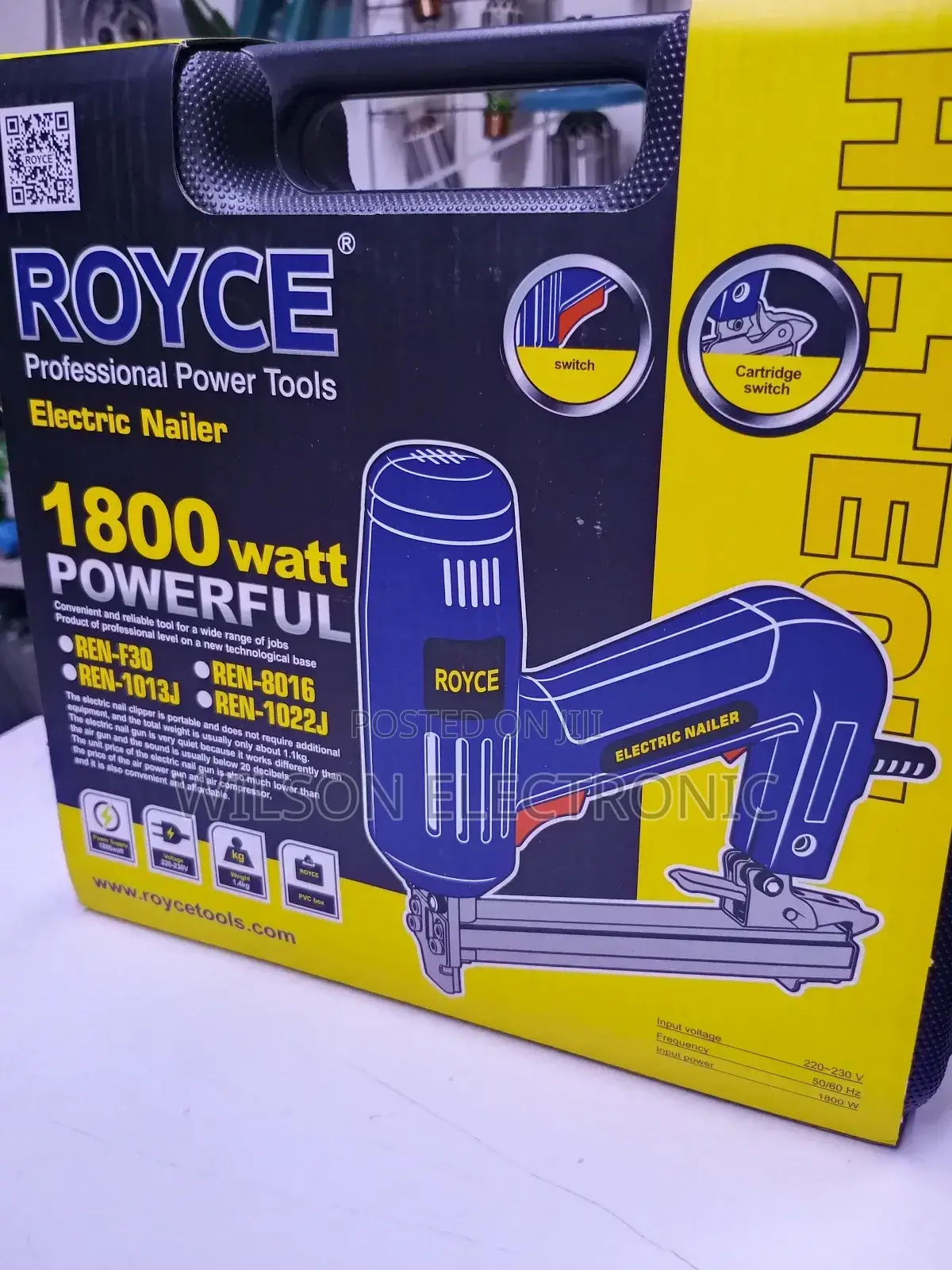 Royce Electric Nailer Gun. 1800w