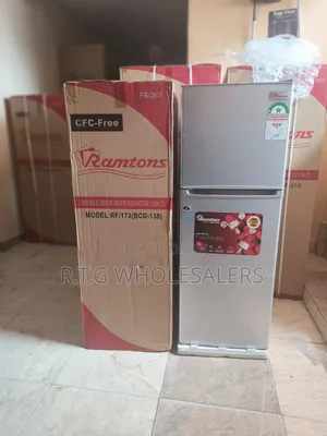 Ramtons , 2 Door Direct Cool Fridge, 128 Litres - Silver