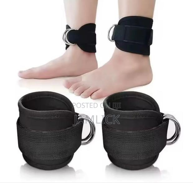 2pcs Ankle Straps for Cable Machines – Adjustable Gym Ankle Cuffs –Cr - main view