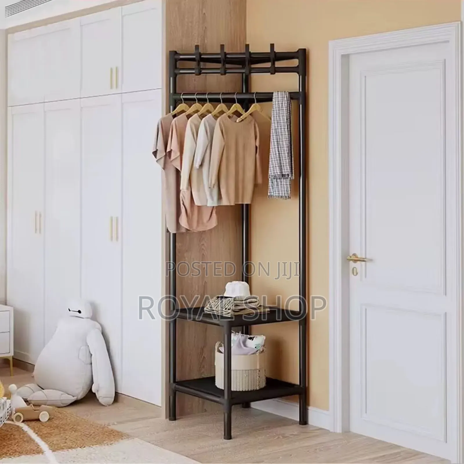 Mettalic Corner Cloth Rack